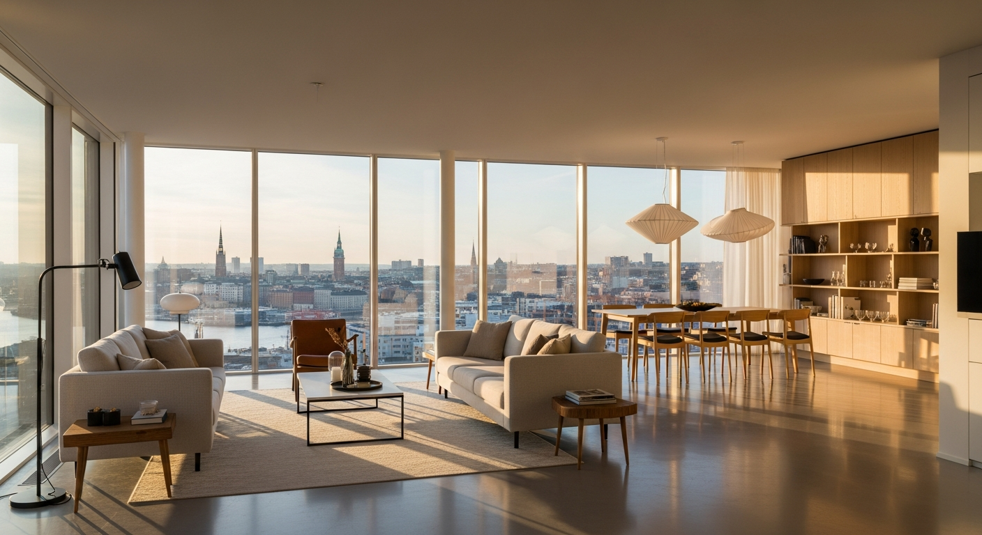 Premium serviced apartment interior