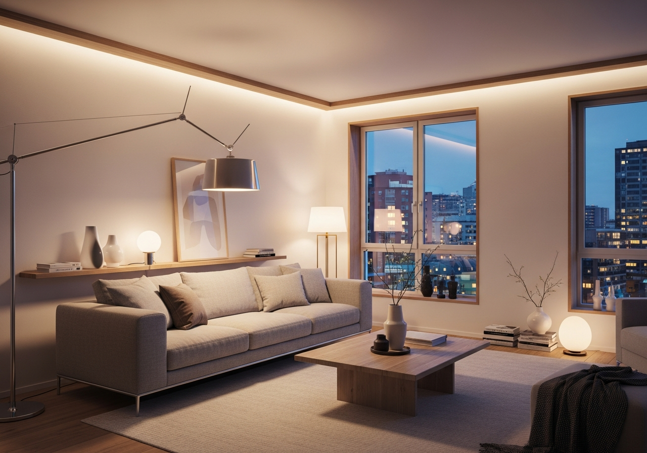 Serviced apartment living room