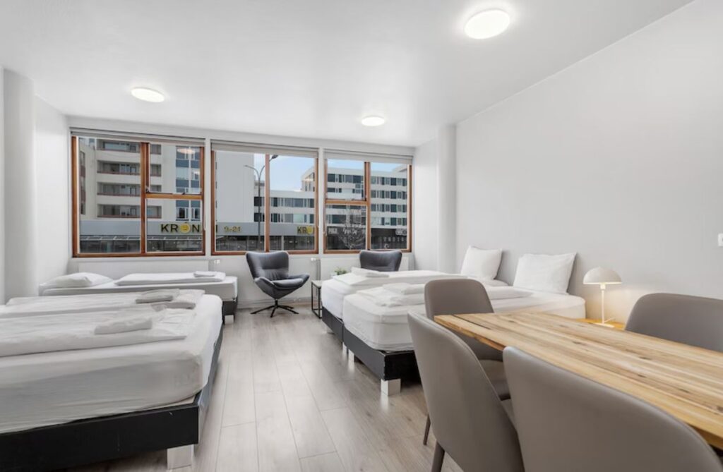 Need a professional stay? Choose Executive Rentals for Business in Kópavogur, offering stylish spaces, business-ready amenities