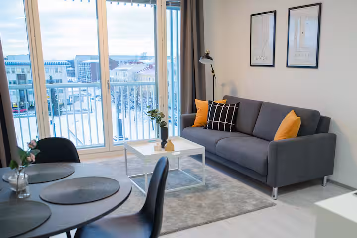 Find comfortable Furnished Corporate Apartments in Oulu with Rentaborg. Enjoy equipped modern rentals perfect for long stays